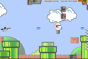 The Angry Video Game Nerd in Pixel Land Blast abandonware