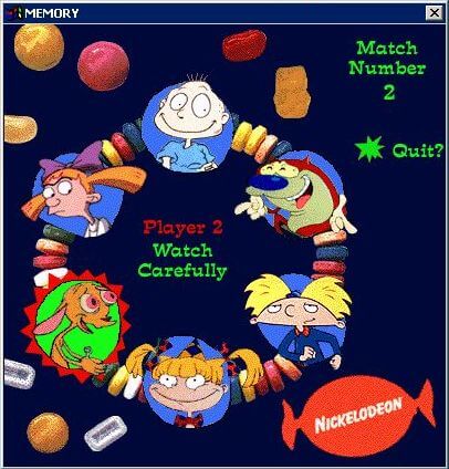 The Nicktoons Memory Challenge abandonware